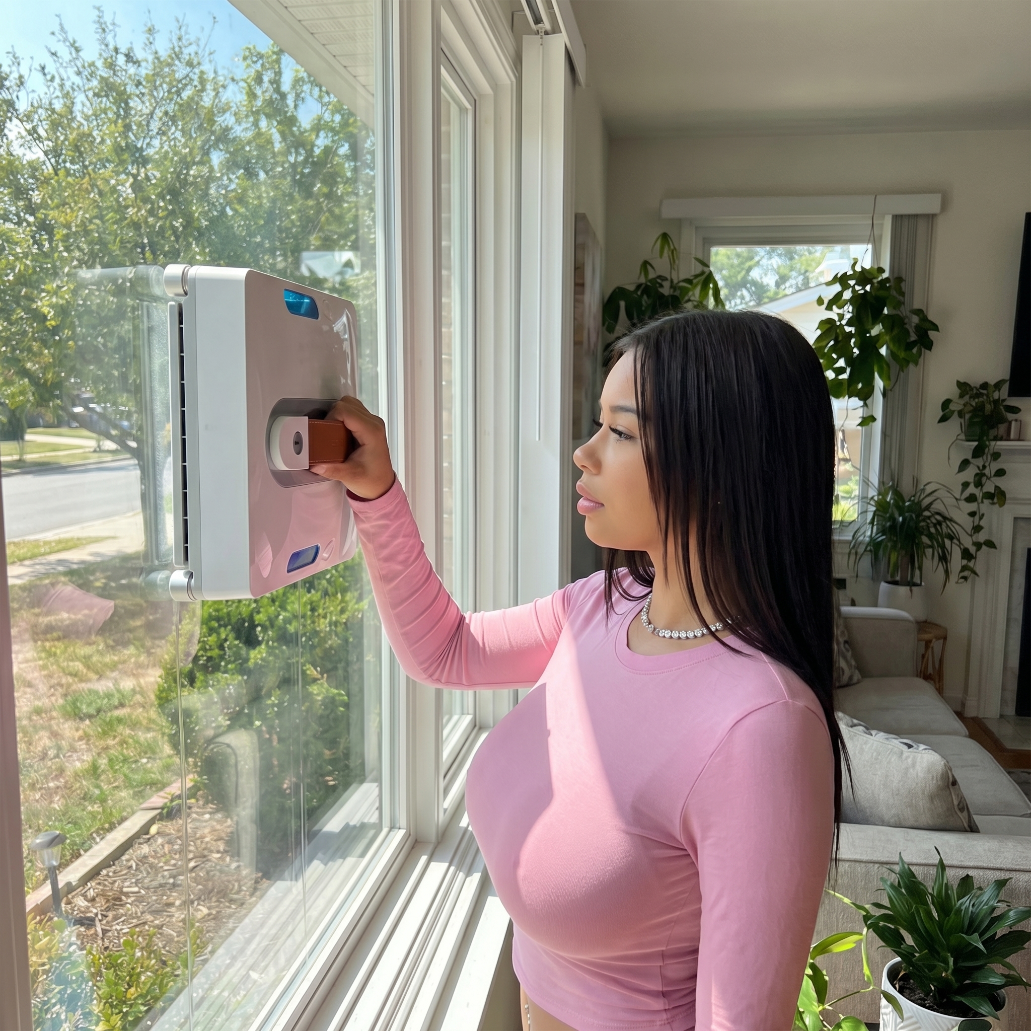 Liectroux S11 Ablaktisztító Robot, 8000Pa Erős Szívóerő, 4-Irányú Automatikus Permetezés, Intelligens Navigáció, Tuya Alkalmazás és Távirányító Irányítás, Hangutasítások