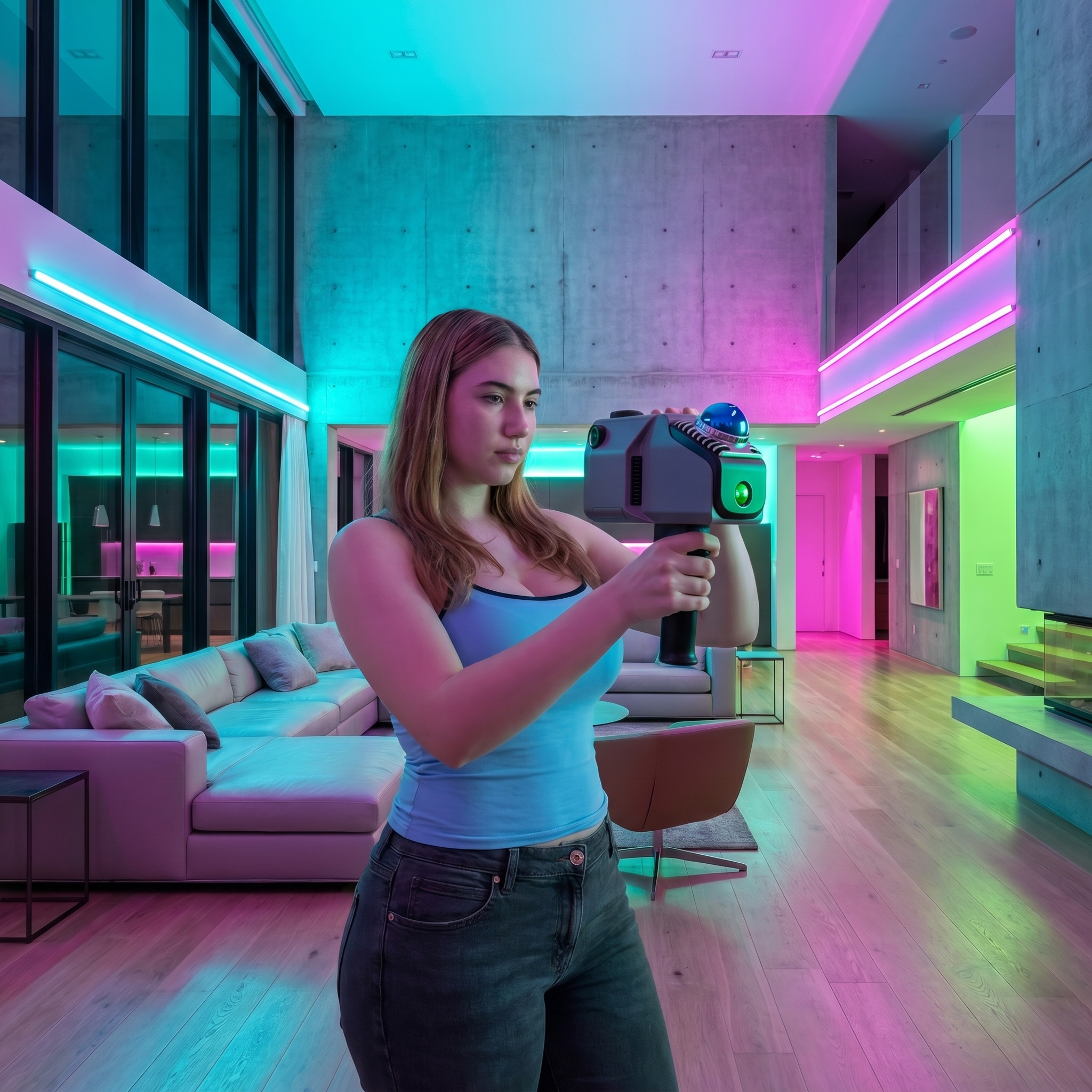 3DMakerpro Eagle LiDAR 3D Szkennner, 2cm pontosság 10 méteres távolságon, 8K Ultra képfelbontás, 140m hatótávolság, 3,5 hüvelykes kijelző