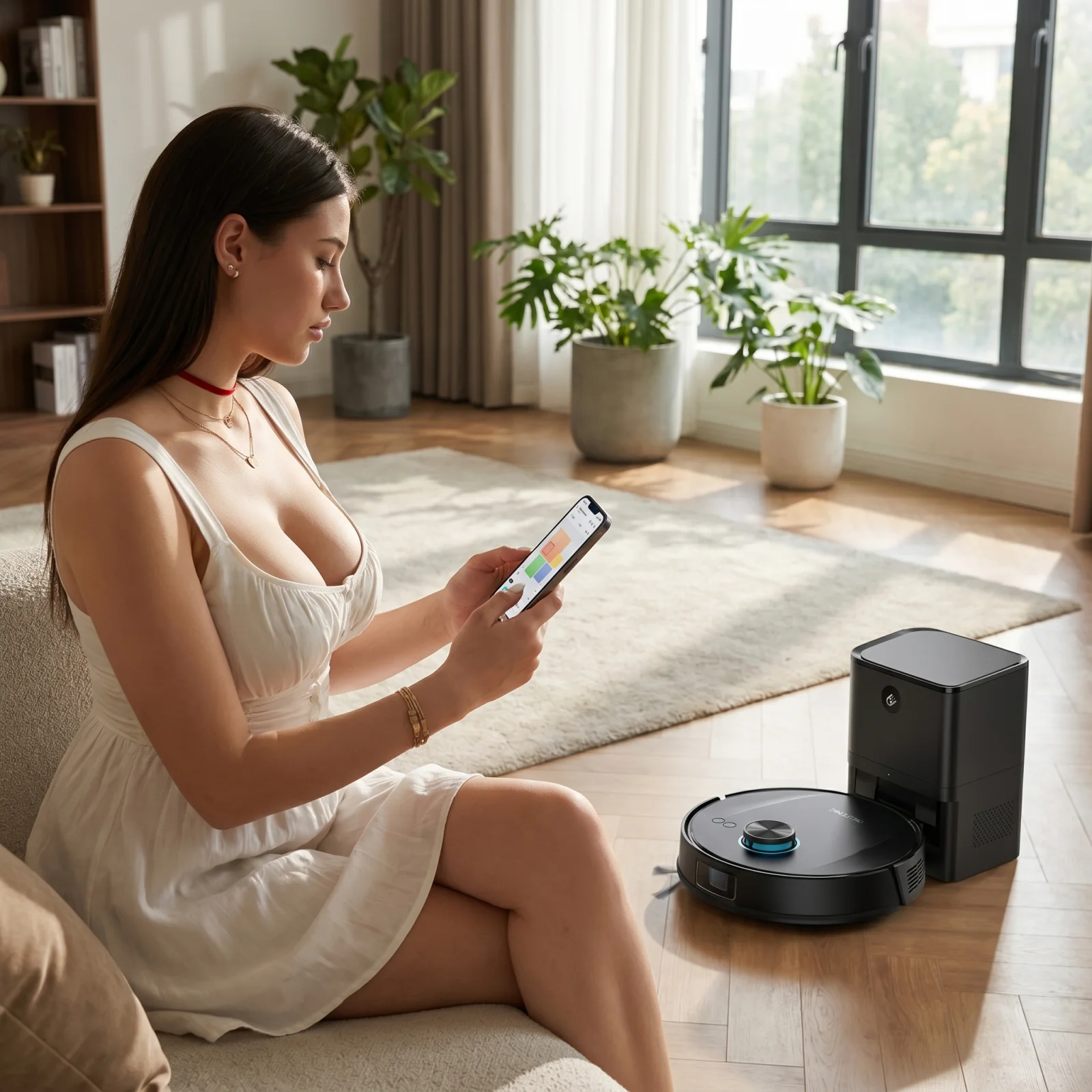 Ultenic T20 Pro Robotporszívó, 8000Pa Szívóerő, 3 Tisztítási Mód, Intelligens Lidar Navigáció, 2 az 1-ben Por- és Víztartály, 180 perces Üzemidő, 15mm Mászómagasság